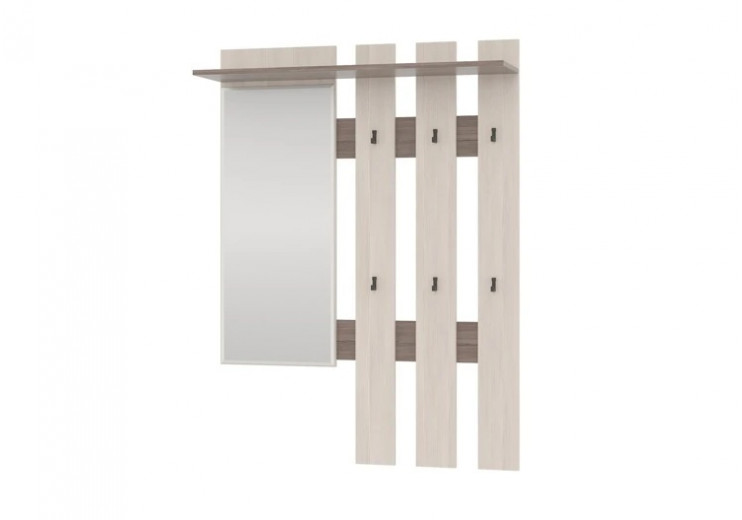 Вешалка с зеркалом ЛИРА Артикул: 2-3814