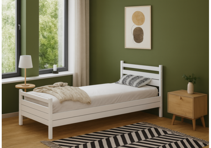 Кровать односпальная ДЖОВИ с покраской